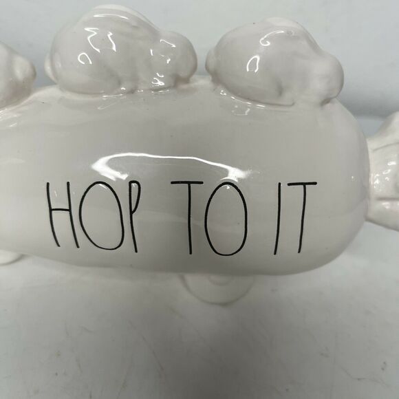 Rae Dunn by Magenta Ceramic Hop To It Carrot Decor Figurine Bunny Easter - Picture 4 of 5